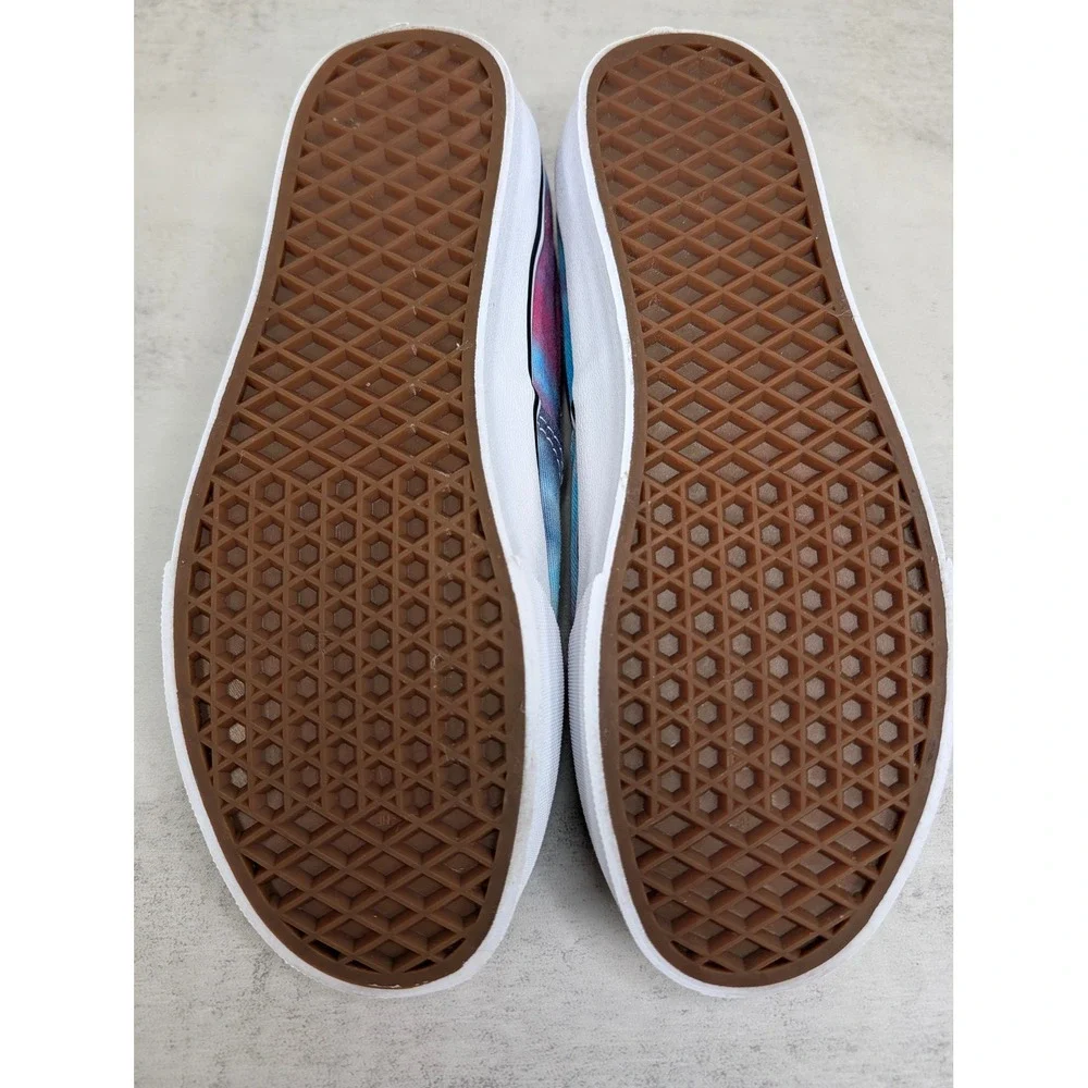 Vans Authentic Tie Dye Low Top Sneakers‎ Mens 7 Womens 8.5 Blue Pink Purple